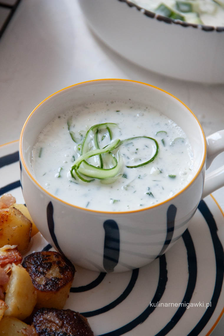 chłodnik z ogórków