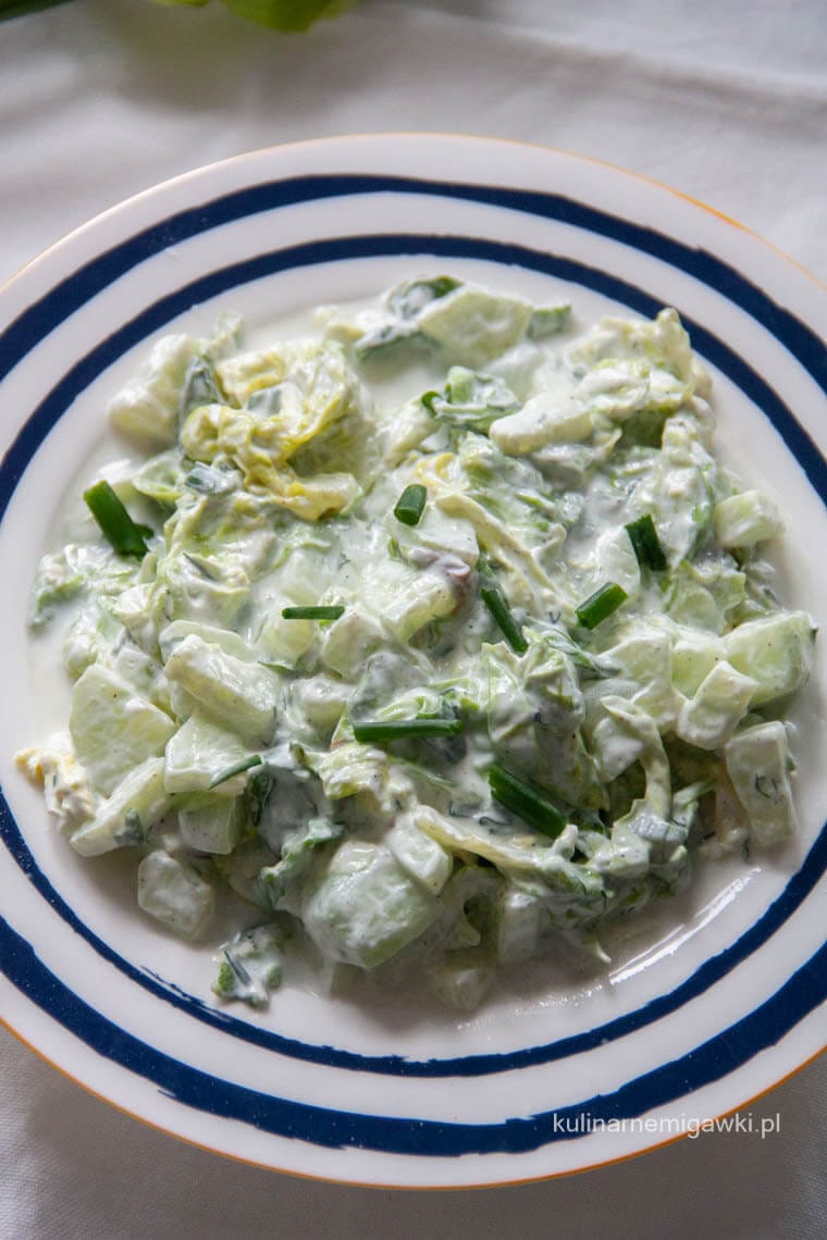 Sałata ze śmietaną