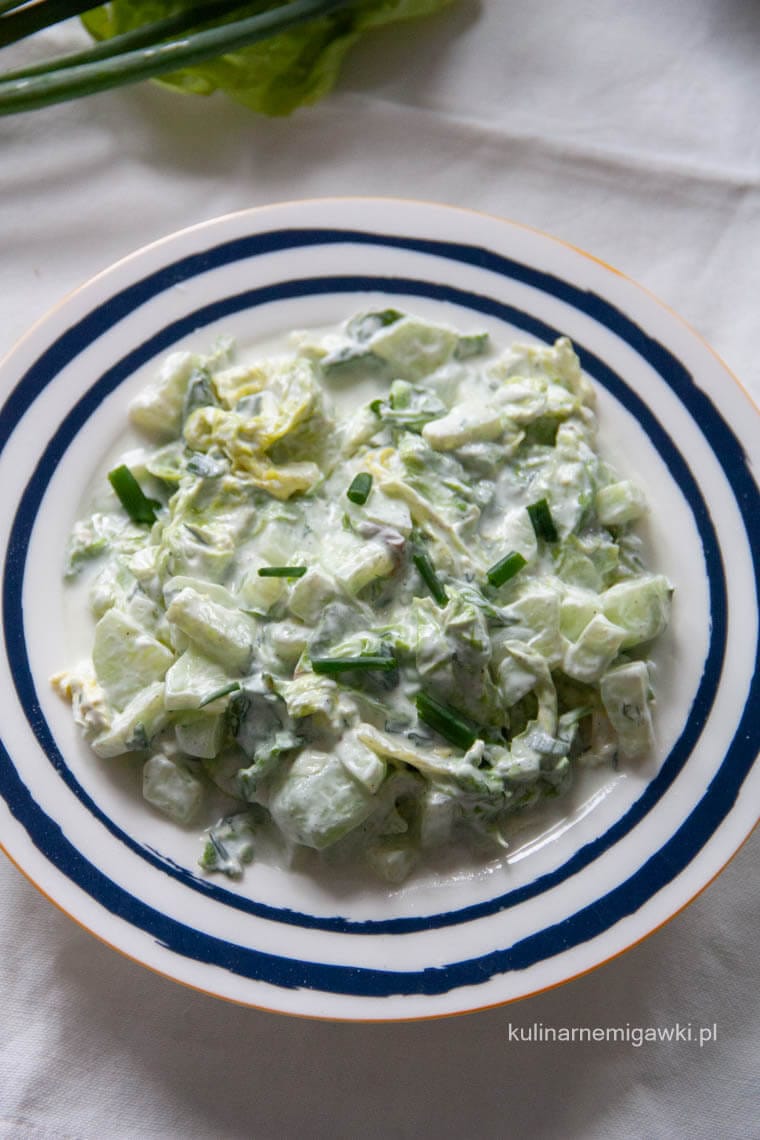 Sałata ze śmietaną