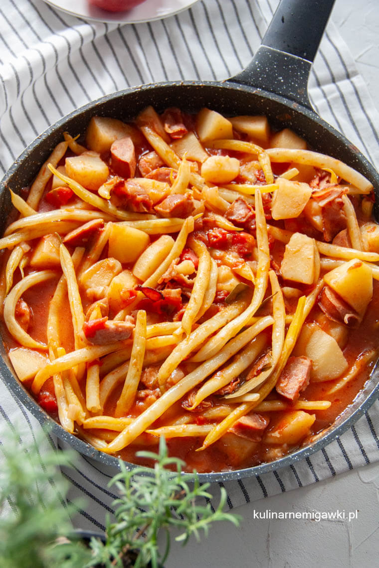 duszona fasolka szparagowa