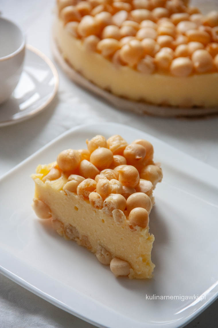 sernik gotowany z groszkiem ptysiowym